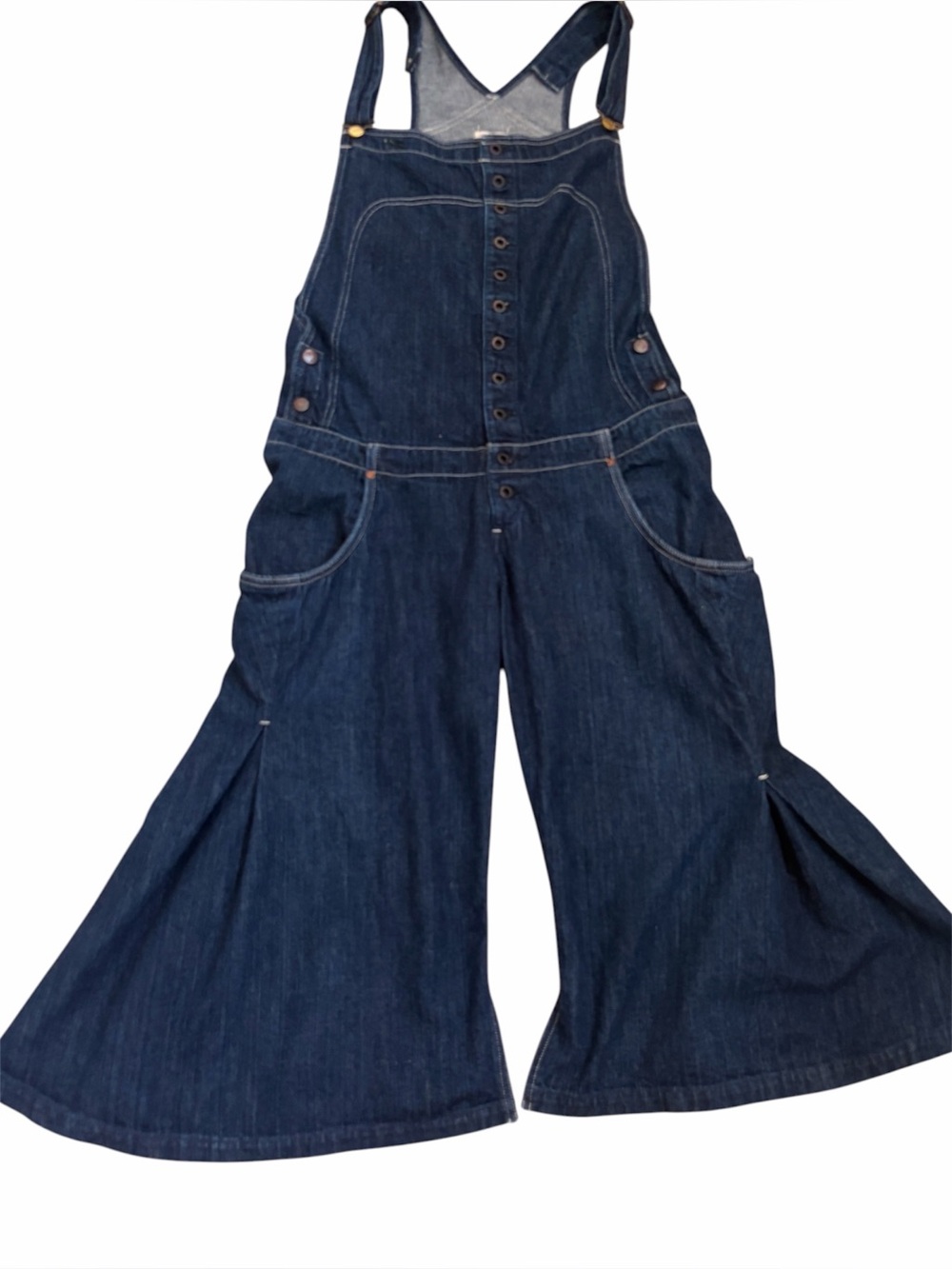 Kapital Vintage Maruka Flared Capri Denim Overalls Japanese made sz 1/S